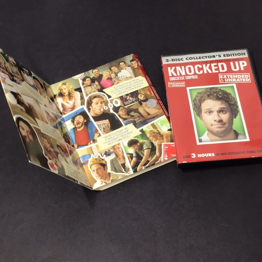Knocked Up movie DVD Seth Rogan Katherine Heigl Extended Unrated Bonus 2 disks